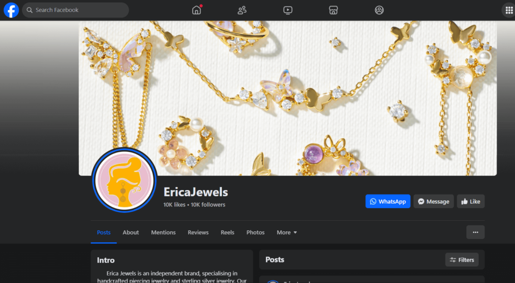 Erica Jewels Facebook