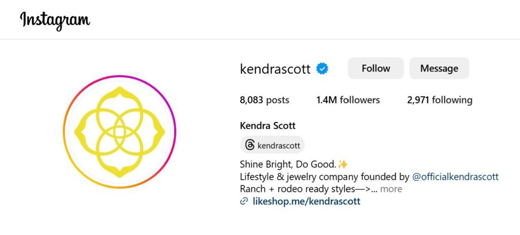 kendra scott instagram