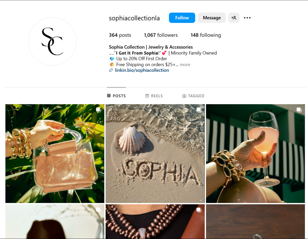 Sophia Collection Instagram