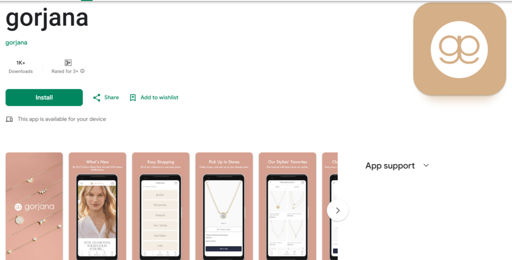 Gorjana reviews on Playstore
