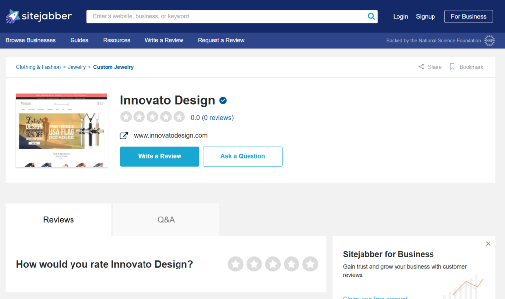 Innovato Design Sitejabber