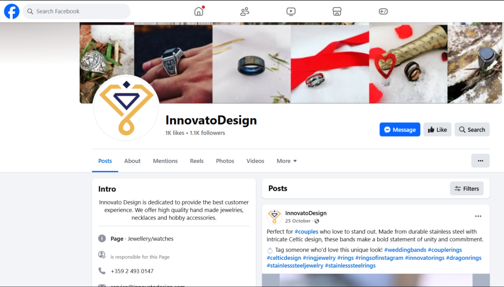 Innovato Design Facebook Profile