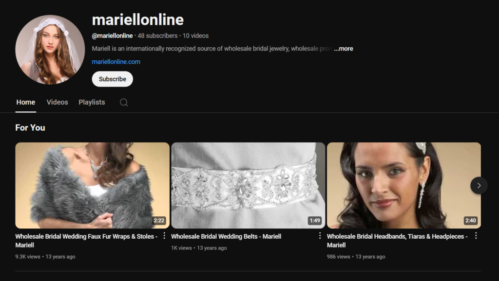 Mariell YouTube