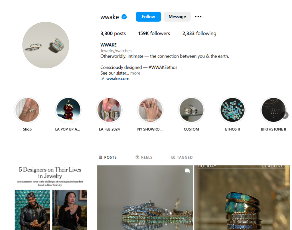 WWAKE Instagram profile