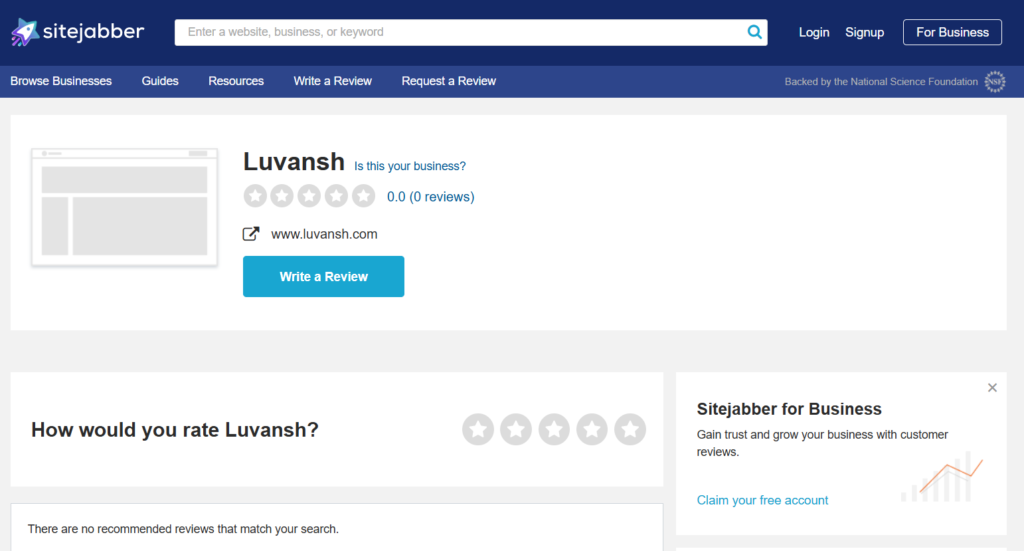 Luvansh reviews on sitejabber