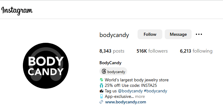 BodyCandy Instagram Profile Image