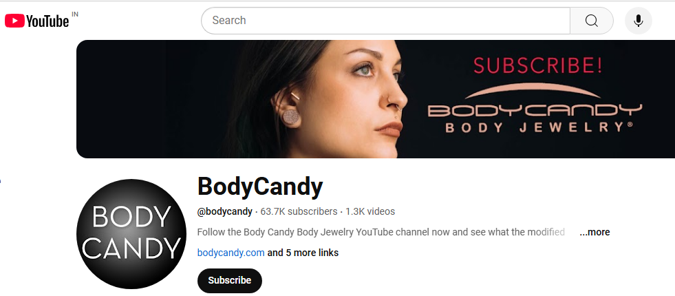 BodyCandy YouTube Channel Image