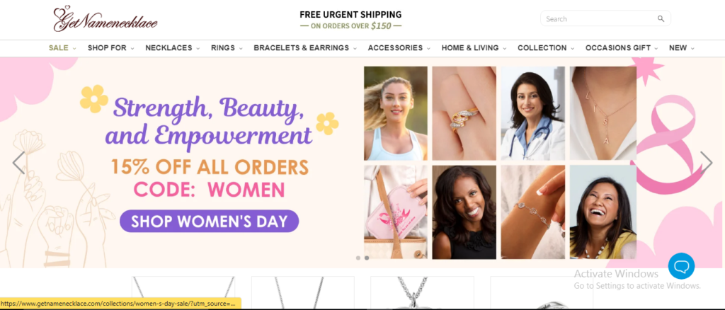 GetNameNecklace Homepage Image