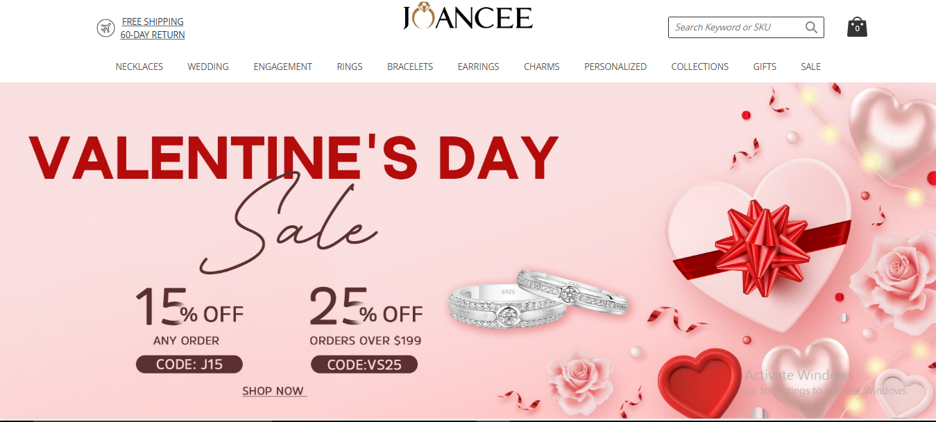 Joancee homepage image