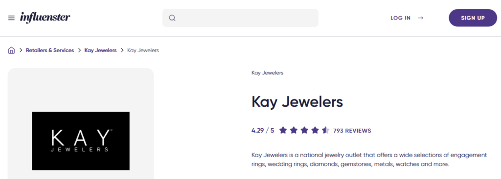 Kay Jewelers Review On influenster