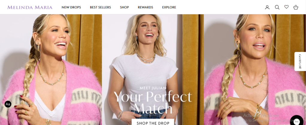 Melinda Maria Jewelry Homepage