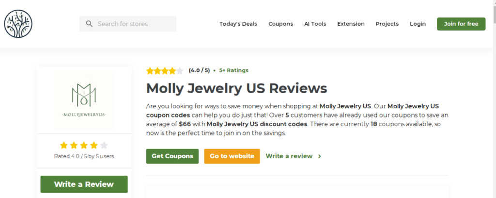 Molly Jewelry Review On Tenereteam