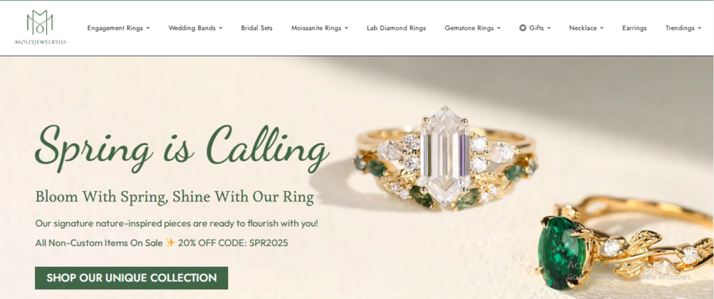 Molly Jewelry Us Homepage