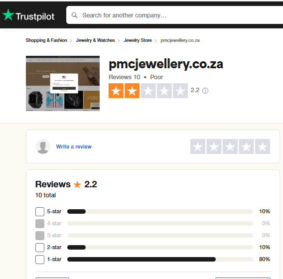 Pmc Jewellery Review On Trustpilot