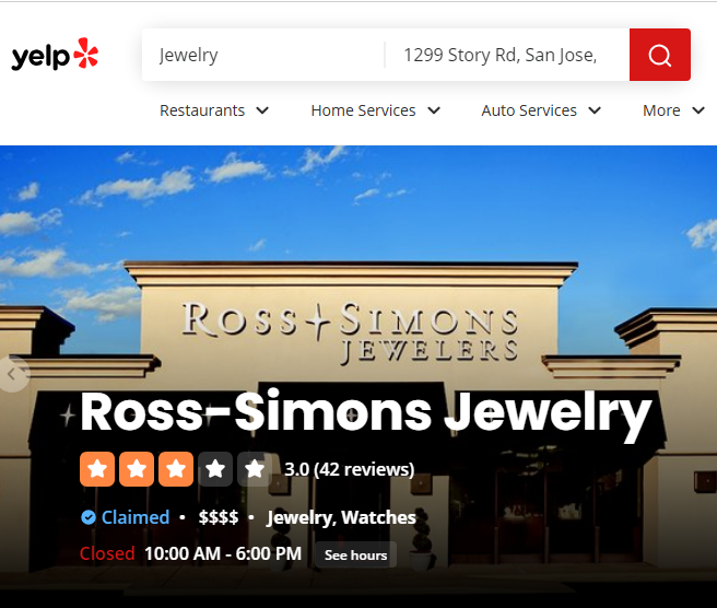 Ross Simon Review On yelp