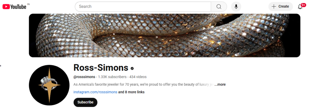 Ross Simons Youtube Channel
