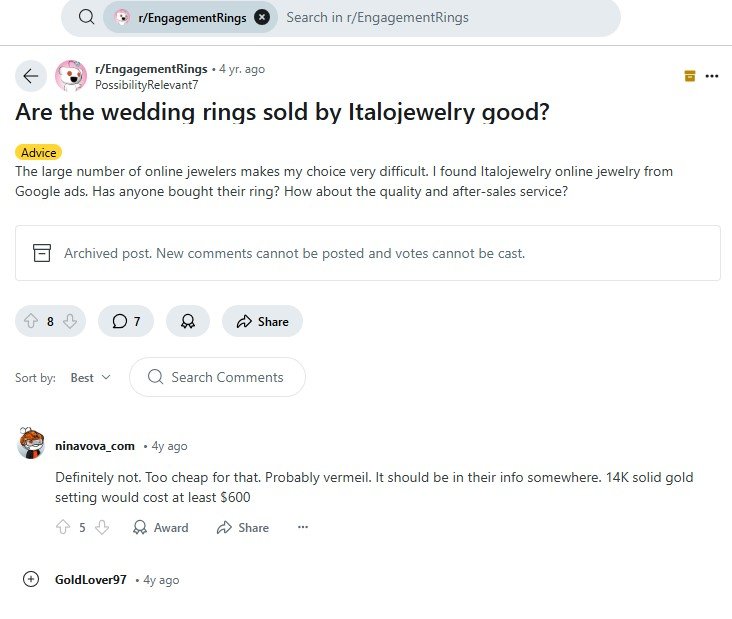 Italo Review on Reddit