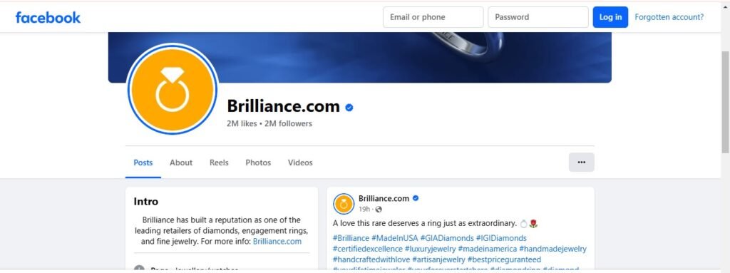 Brilliance Diamond Facebook Profile Image