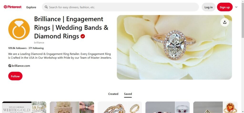 Brilliance Diamond Pinterest Profile Image