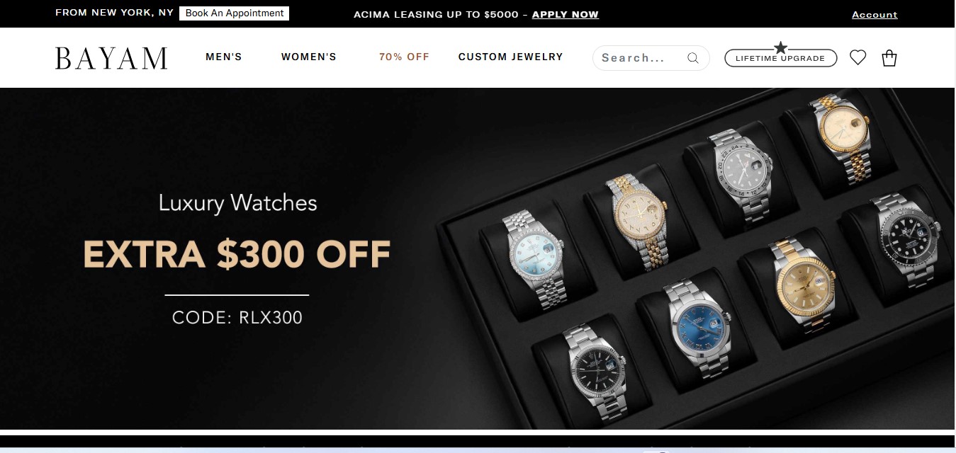 Bayam Jewelry Homepage Image