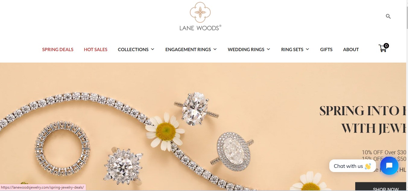 Lane woods jewelry homepage image