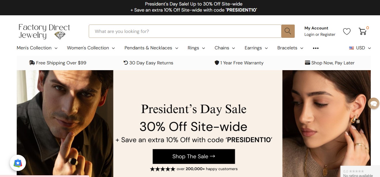 Factory Direct Jewelry Reviews