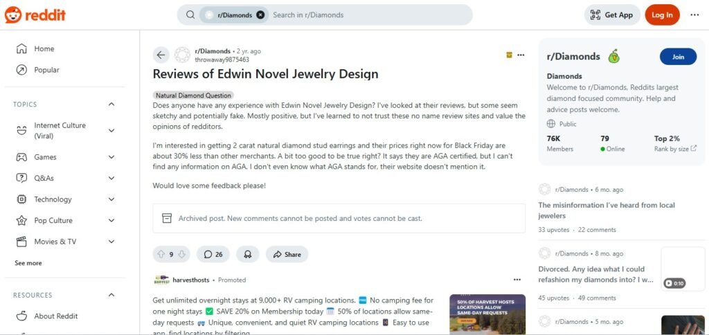 Edwin Novel Jewelry Reviews On Reddit