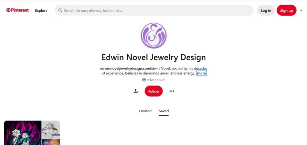 Edwin Novel Jewelry Pinterest Profile Image