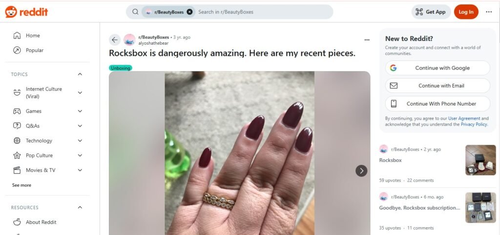 Rocksbox Reviews On Reddit