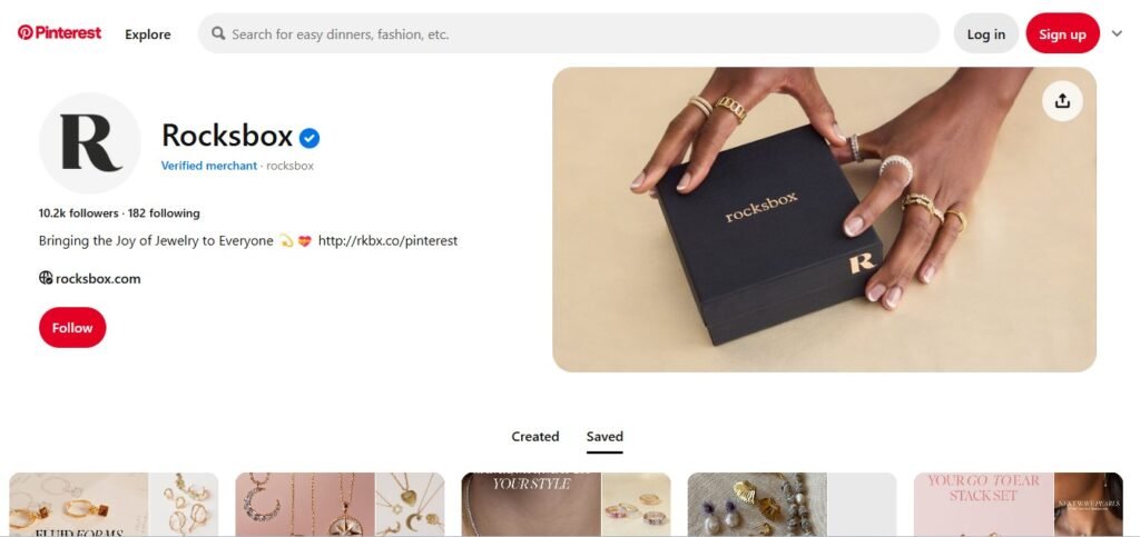 Rocksbox Pinterest Profile Image
