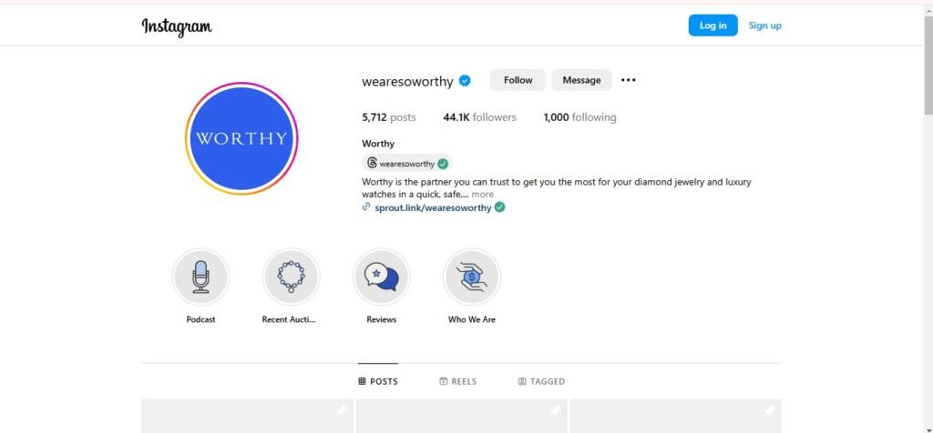Worthy Instagram Profile Image