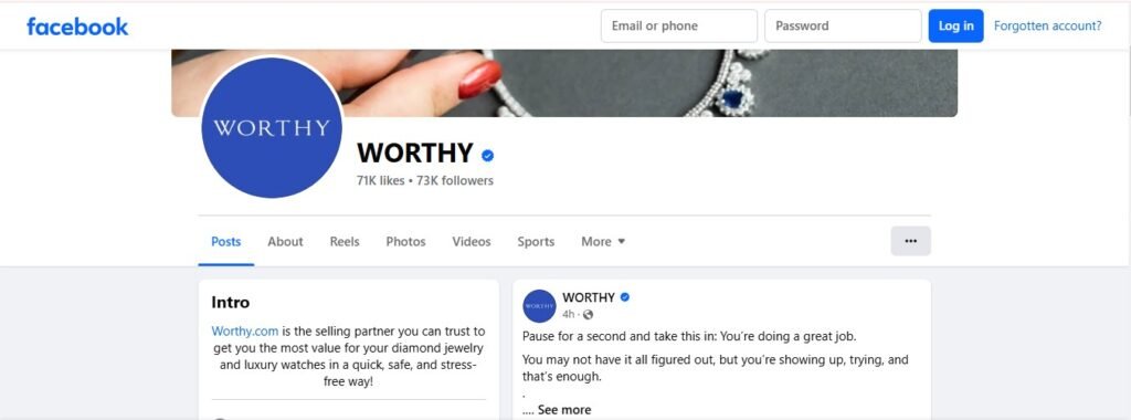 Worthy Facebook profile Image