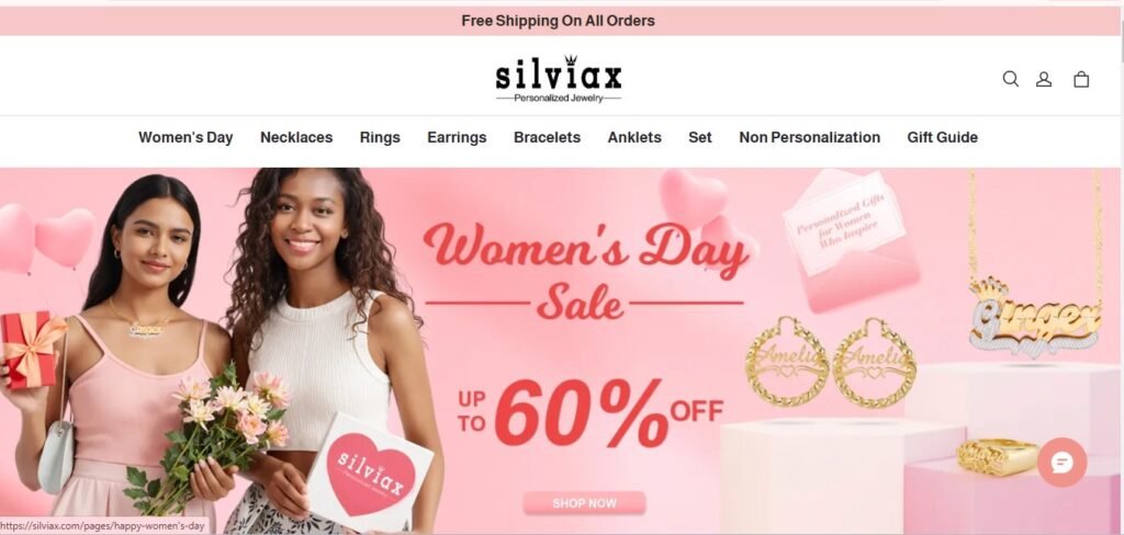 Silviax Jewelry Homepage Image