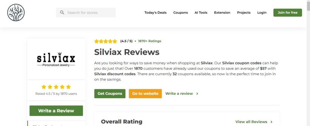 Silviax Jewelry reviews on TenereTeam