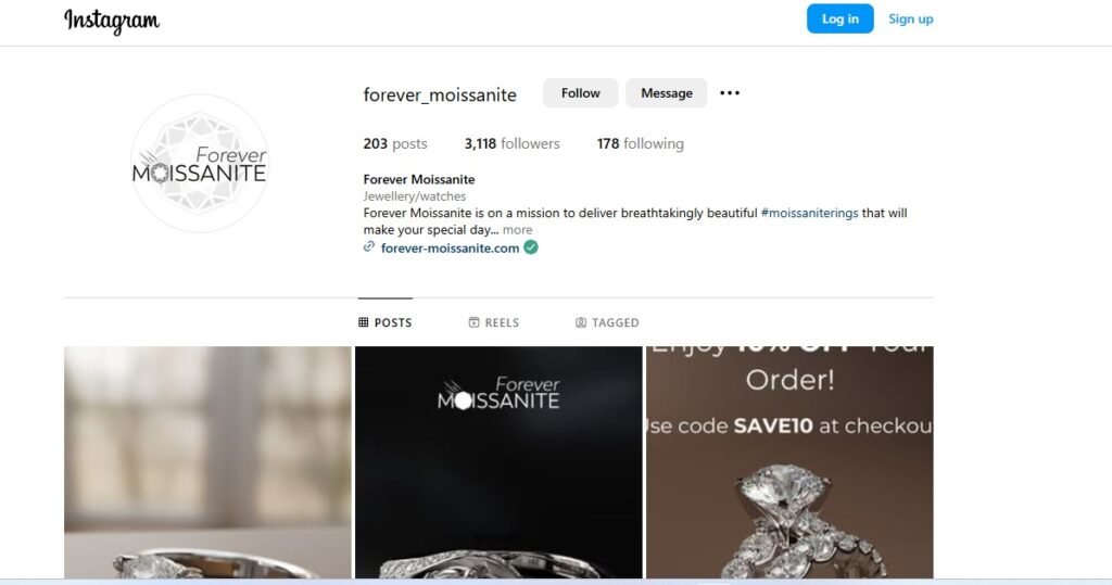 Forever Moissanite Instagram Profile Image