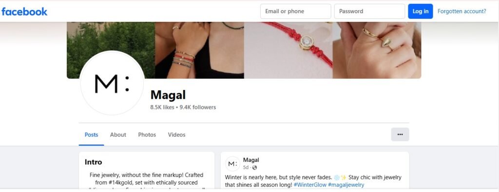 Magal Jewelry Facebook Profile Image