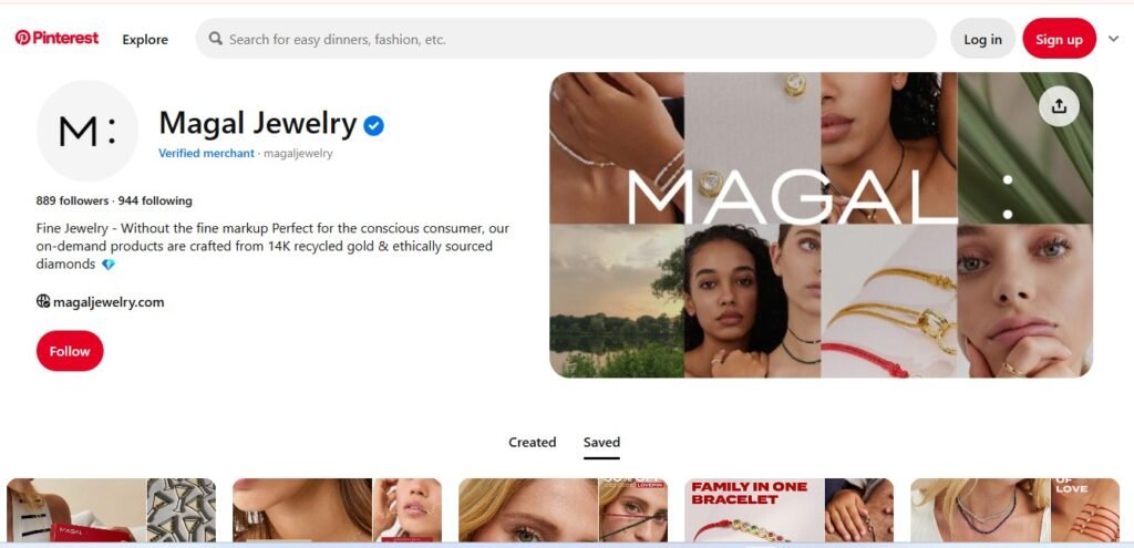 Magal Jewelry Pinterest Profile Image