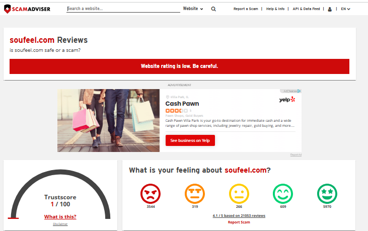 Soulfell Review On Scam Adviser