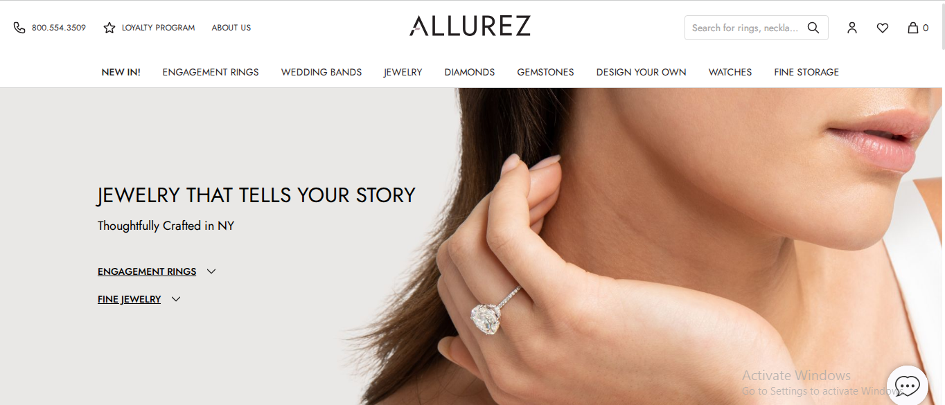 Allurez Homepage Image