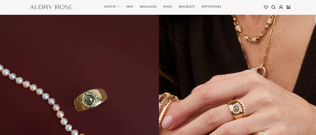 Audry Rose Jewelry Homepage Image