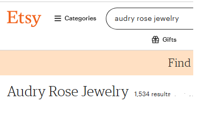 Audry Rose Jewelry Review On Etsy