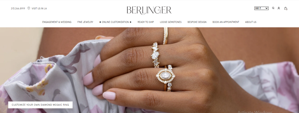 Berlinger Jewelry Homepage Image