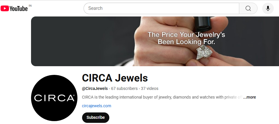 Circa Jewels YouTube Channel