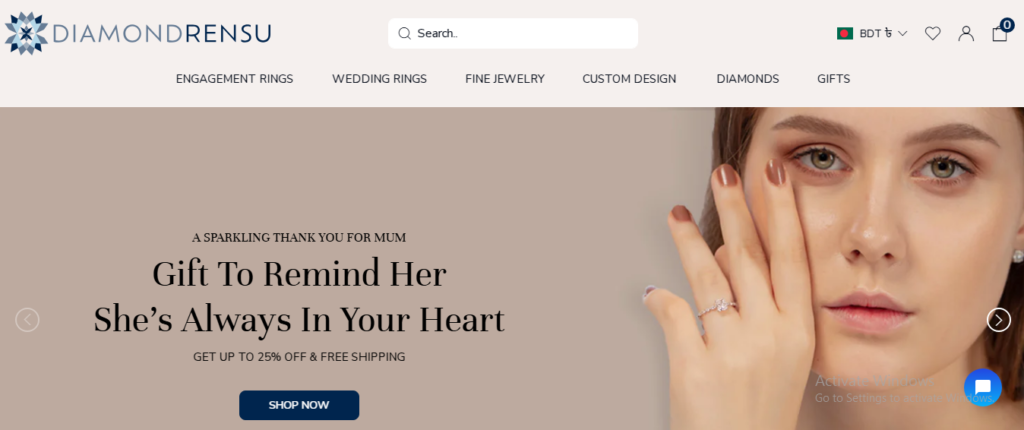 Diamondrensu Website Homepage