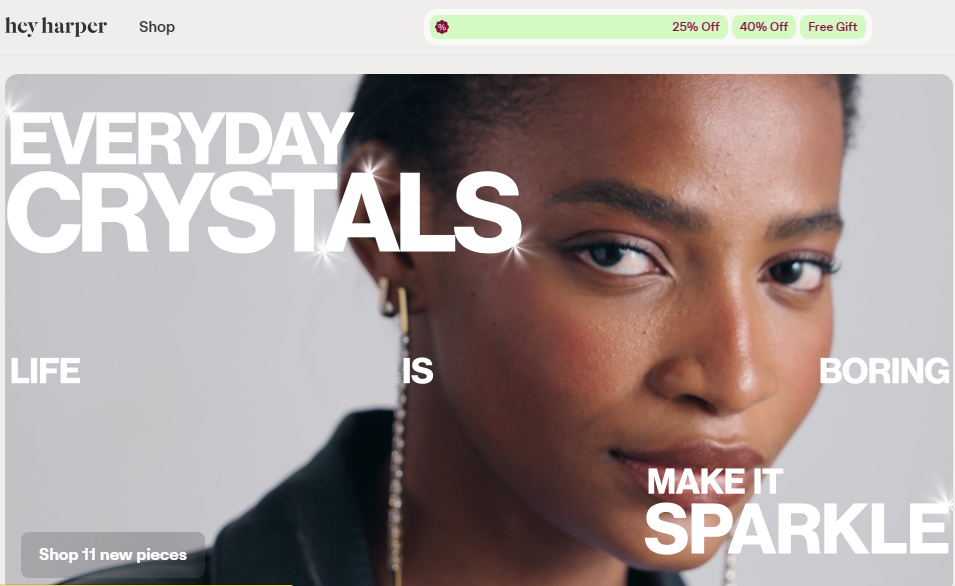 Hey Harper Jewelry Homepage Image