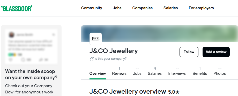 J&Co Jewelry Review On Glassdoor