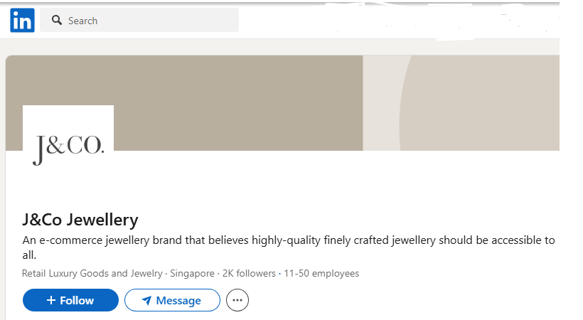J&Co Jewelry LinkedIn Profile