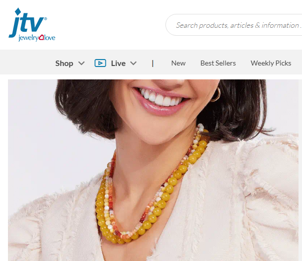 Jtv Jewelry Website Homepage