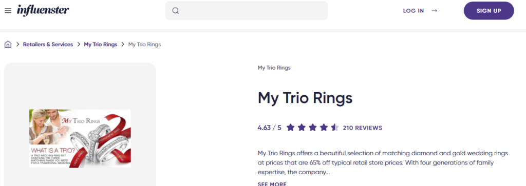 My Trio Rings Review On Influenster