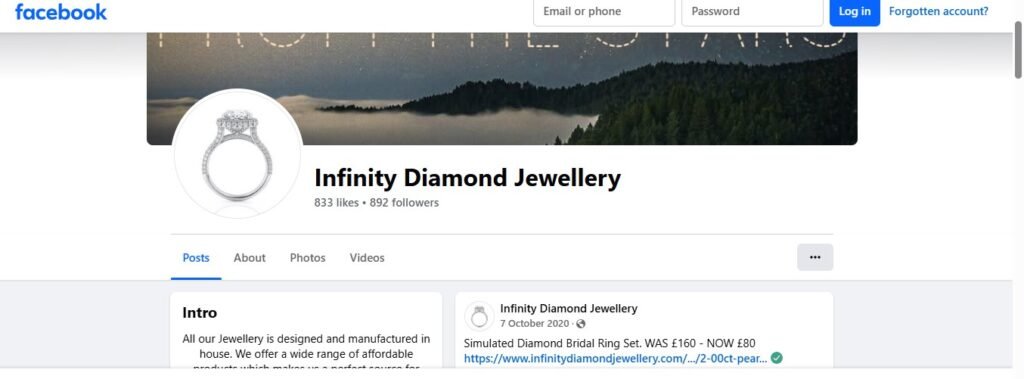 Infinity Diamond Jewellery Facebook Profile Image